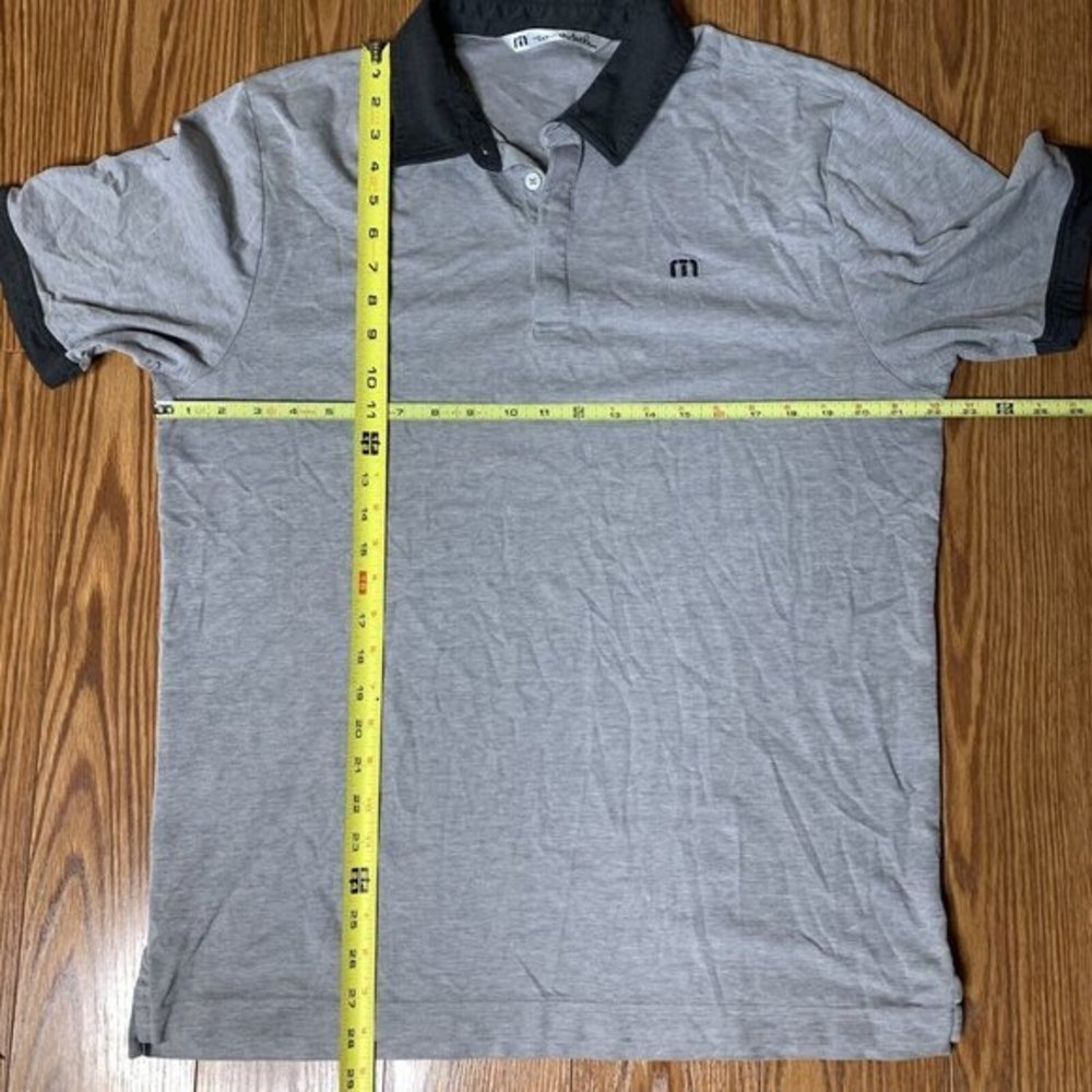 Travis Mathew Gray Polo with Black Collar - Picture 4 of 4